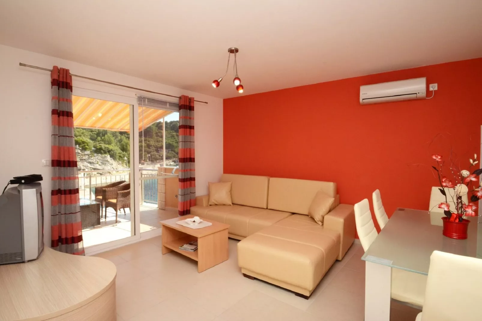 Apartments Korčula - Two Bedroom Apartment with Terrace and Sea View (Coral)