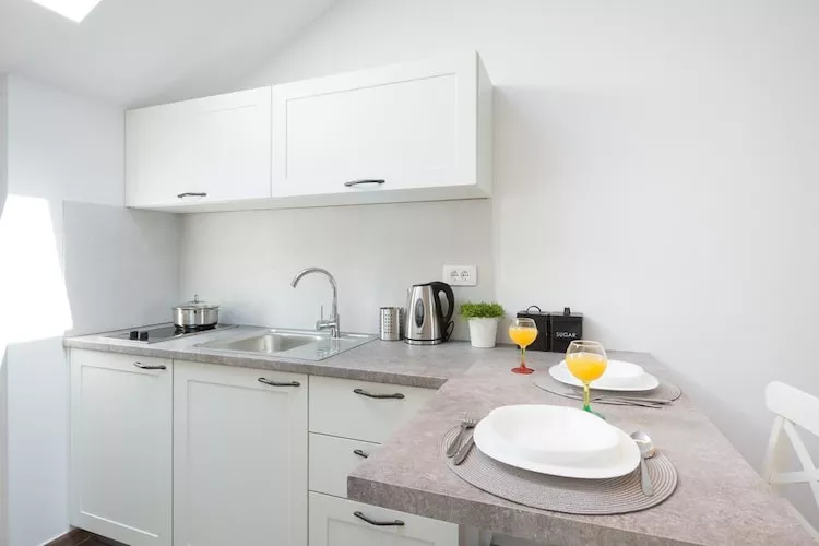 Apartments Horizon - Deluxe Studio with  Balcony and Sea View-Keuken