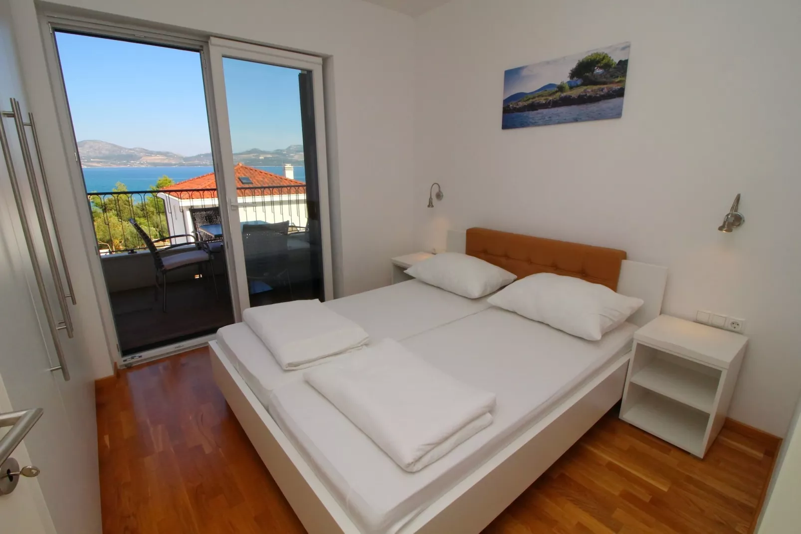 Apartments Kula - Comfort One Bedroom Apartment with Balcony and Sea View-A4-Slaapkamer