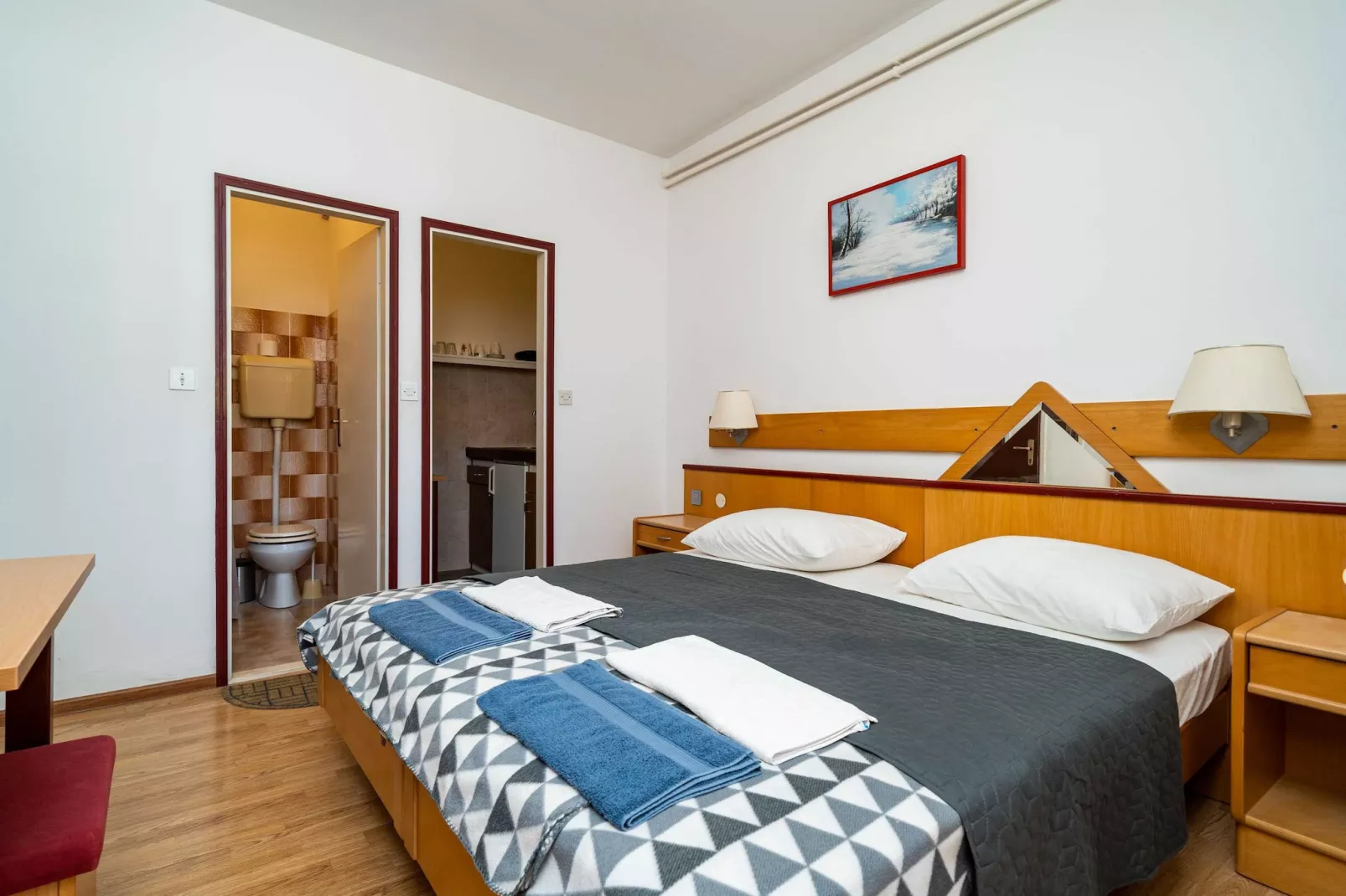 Apartments Klis -Studio Apartment with Terrace - 2 (B) - Slaapkamer