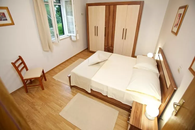 Apartments Villa Grlica - Comfort One Bedroom Apartment With Terrace and Garden View (A3)-Slaapkamer