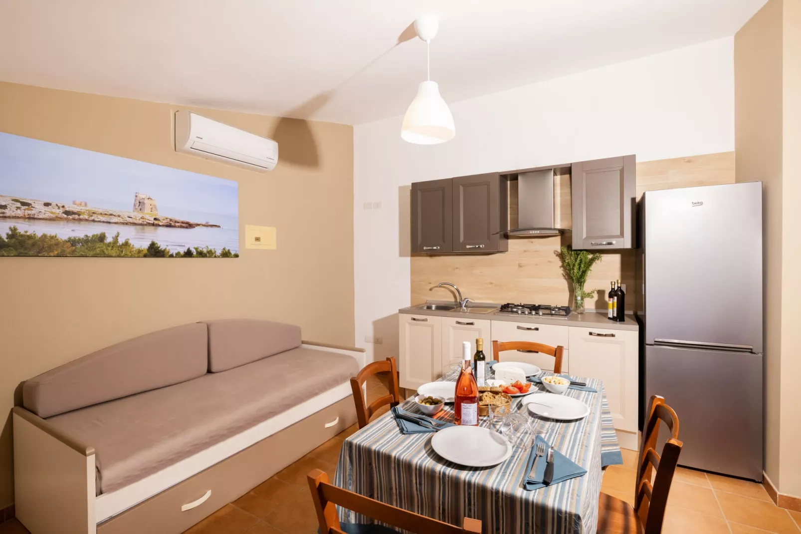 I Tesori del Sud - App 2-roomed - 2/3 pax first floor-Woonkamer