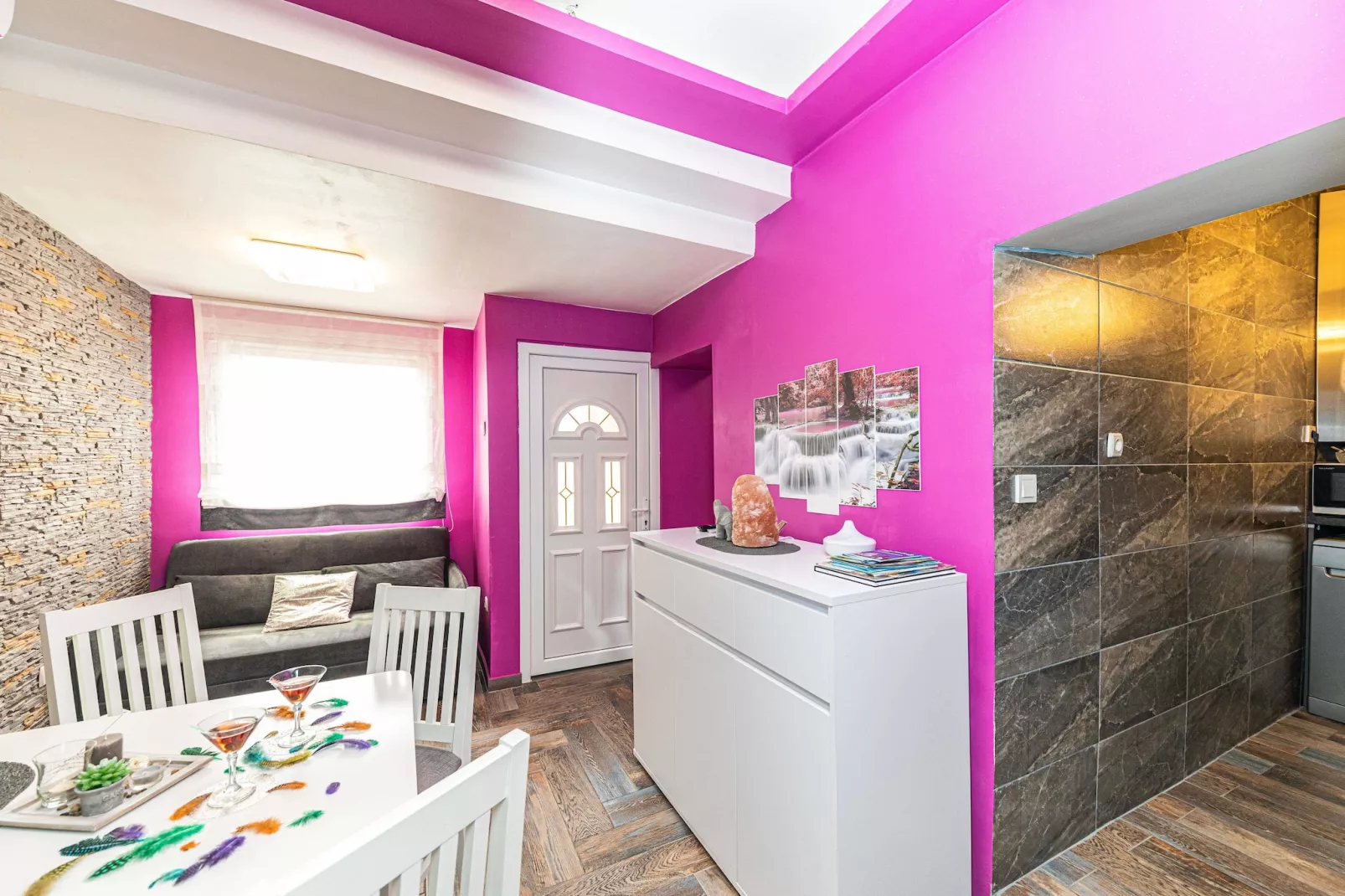 Apartments Keka - Studio Apartment-Woonkamer