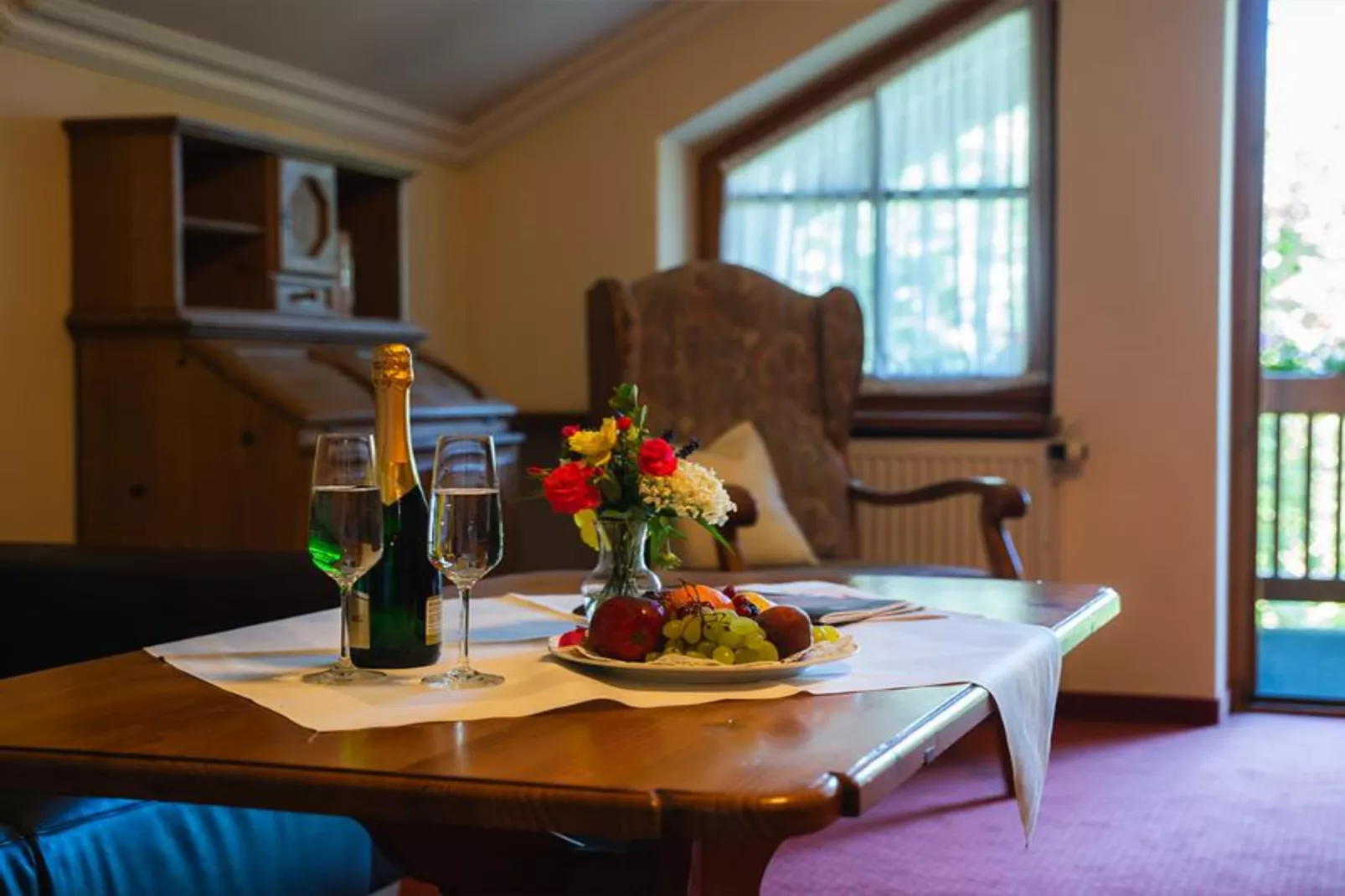 Sammareier Gutshof - Fewo 55qm 2OG-Woonkamer