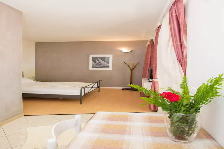 Apartments Vidak - Studio Apartment with Terrace and Sea View - (A2)-Slaapkamer