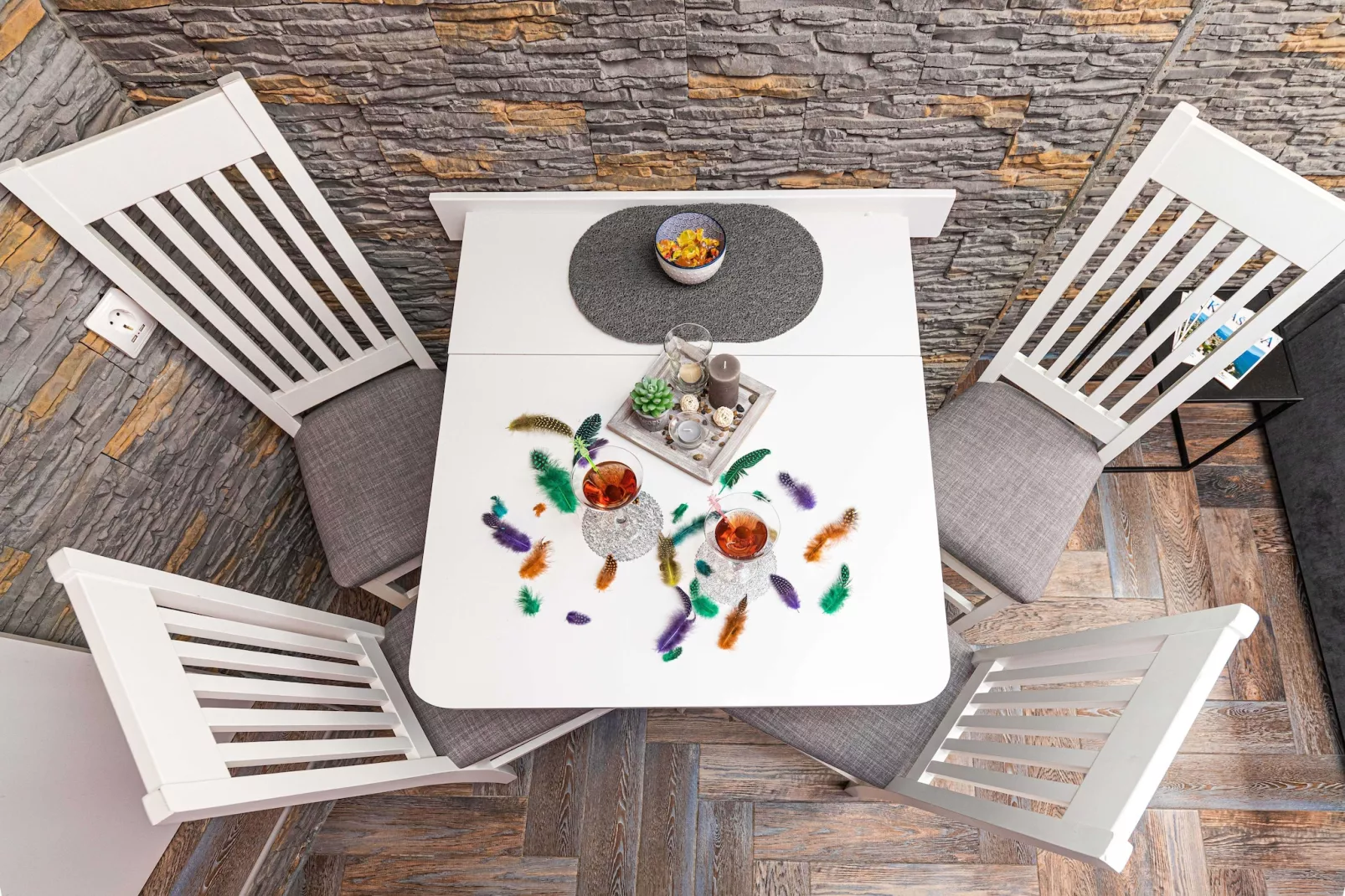 Apartments Keka - Studio Apartment-Eetkamer