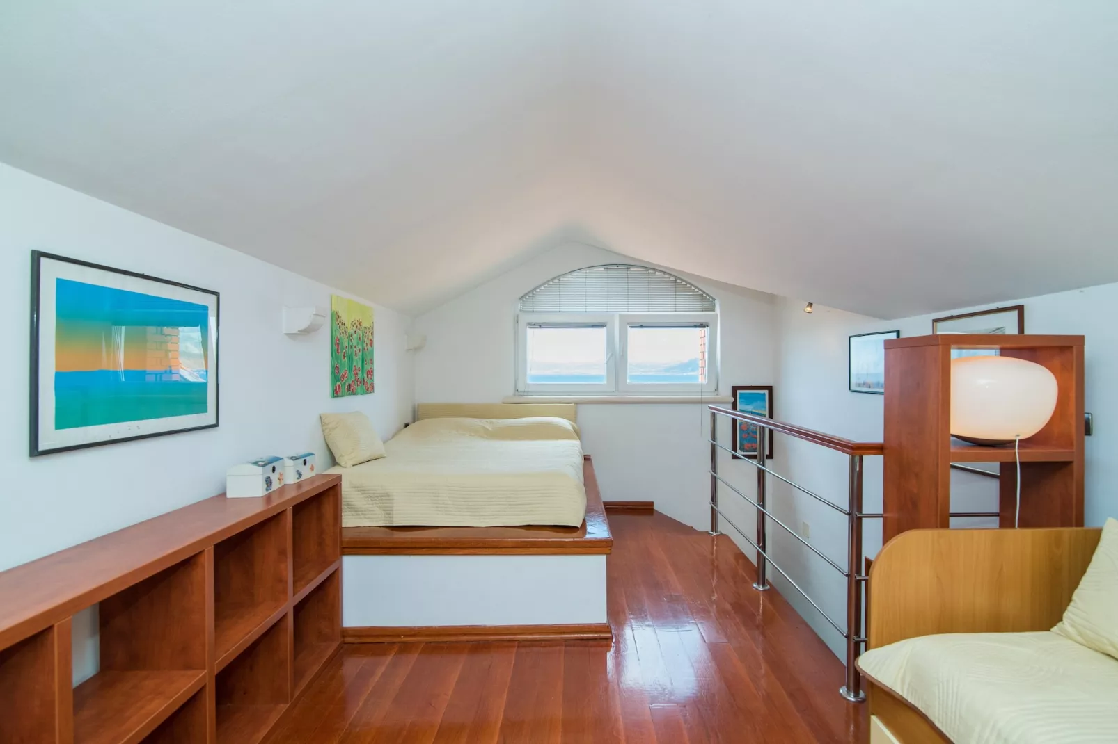 Apartments Vrandecic - One Bedroom Apartment with Gallery Room and Garden Terrace (LORETA) (ST)-Slaapkamer