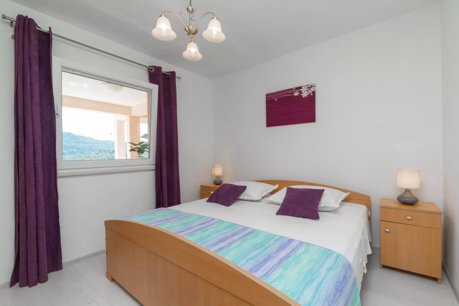 Holiday Home Diana -  Comfort Two Bedroom Apartment with Terrace and Sea View-Slaapkamer