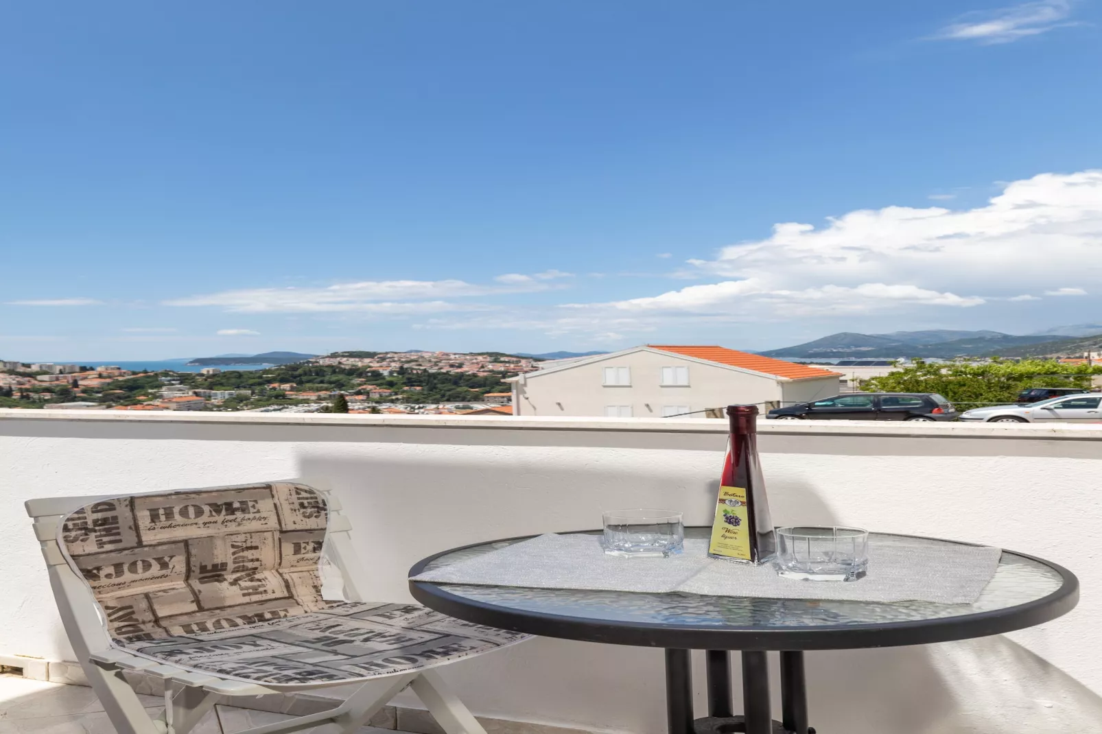 Apartments Franka - One Bedroom Apartment with Balcony and Sea View (A2+1)-Terrasbalkon
