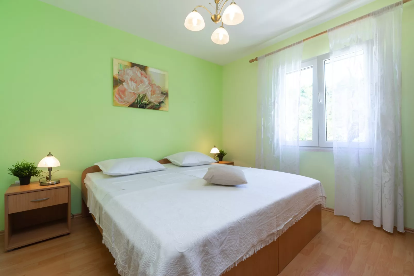 Holiday Home Diana - Two Bedroom Apartment with Terrace and Sea View-Slaapkamer