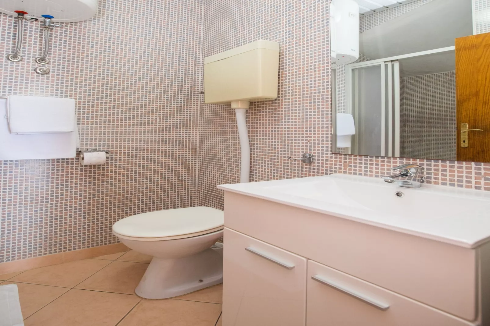 Apartments Vidak - One Bedroom Apartment with Terrace and Sea View - (A1)-Badkamer