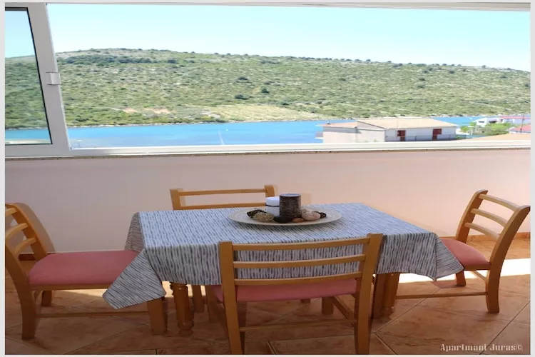 Apartments Juras - Studio Apartment with Sea View (Marija)-Terrasbalkon