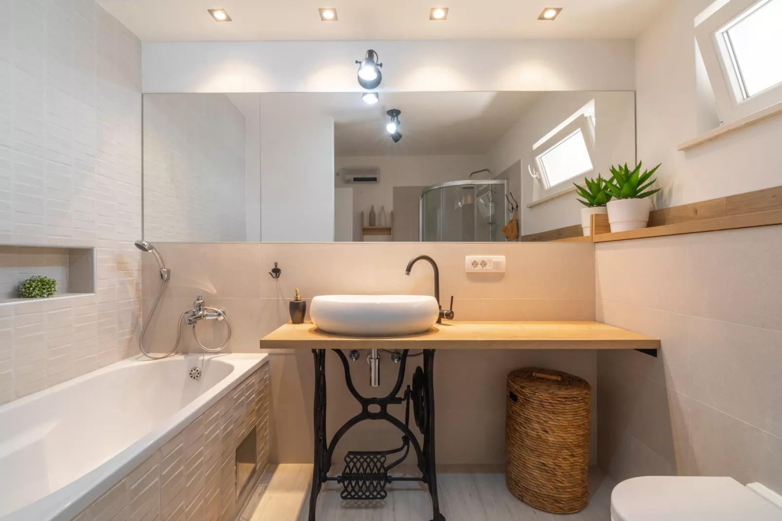 Holiday Home Diana -  Comfort Two Bedroom Apartment with Terrace and Sea View-Badkamer