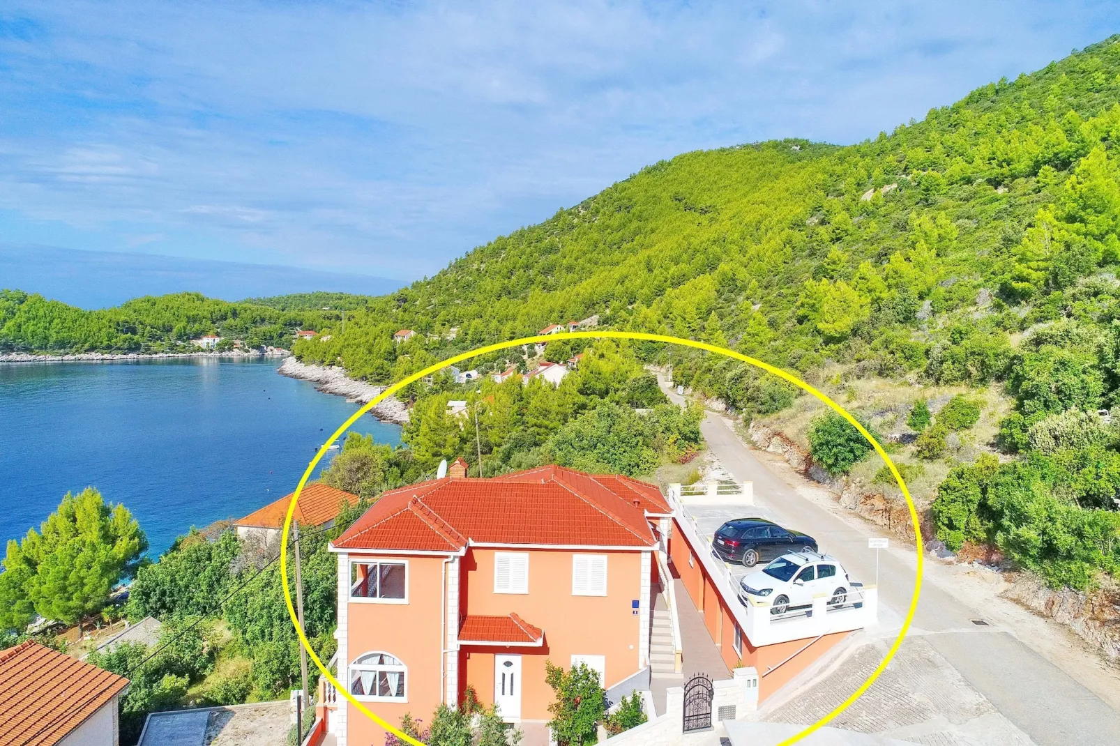 Holiday Home Adriatic View-Five Bedroom Holiday Home with Pool and Sea View-Buitenlucht