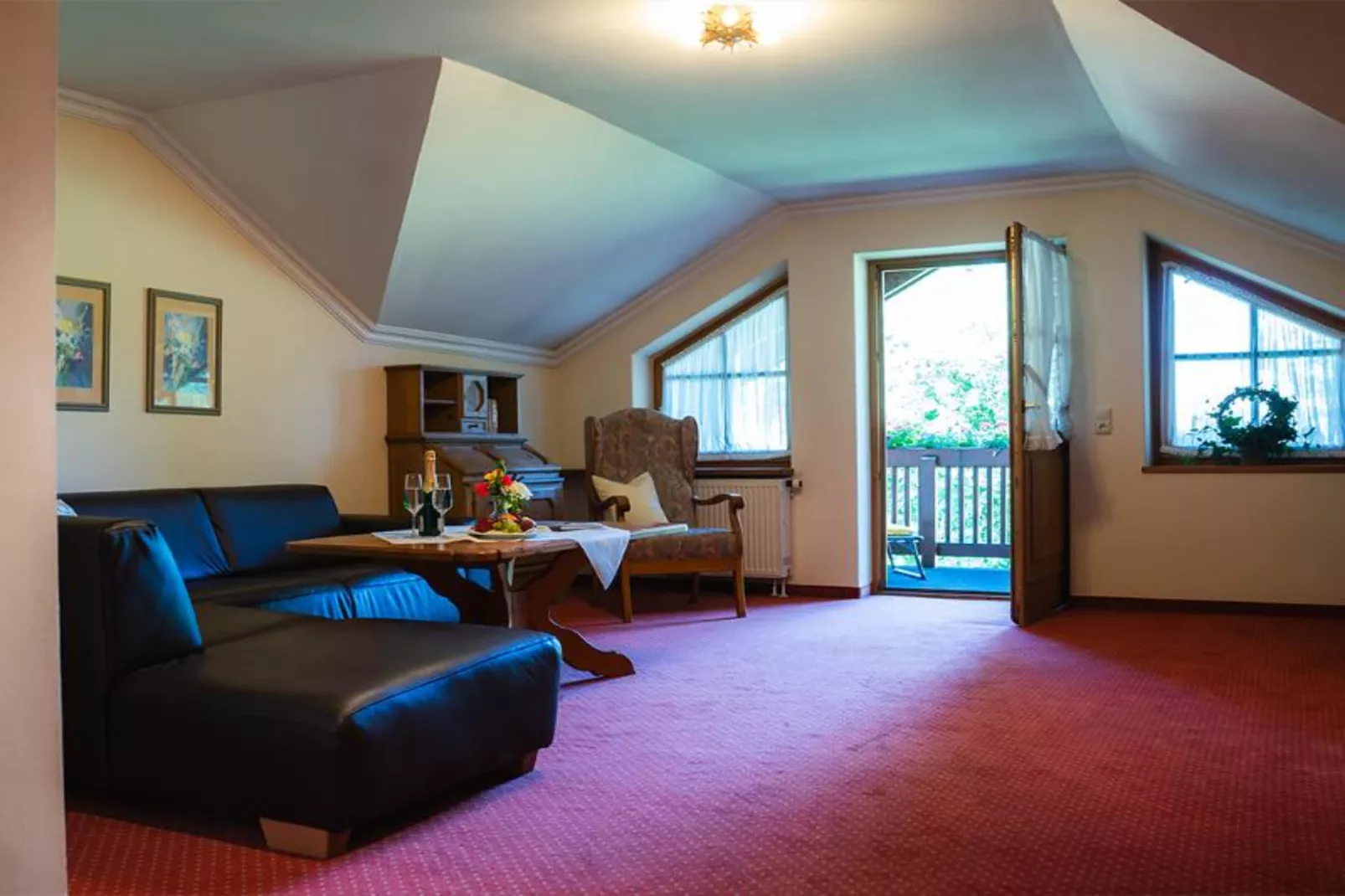 Sammareier Gutshof - Fewo 55qm 2OG-Woonkamer