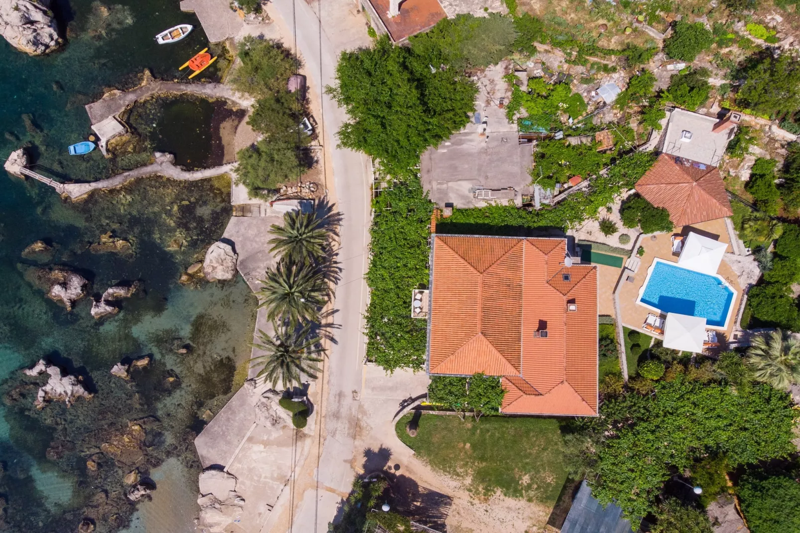 Apartments Vidak - Studio Apartment with Terrace and Sea View - (A2)-Uitzicht