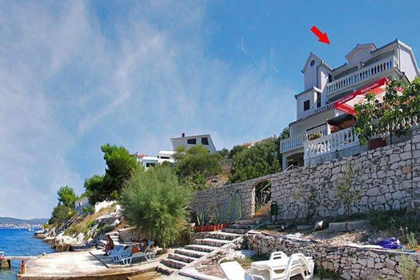 Apartments Marko - Three Bedroom Apartment with Terrace and Sea View (A6)-Buitenlucht