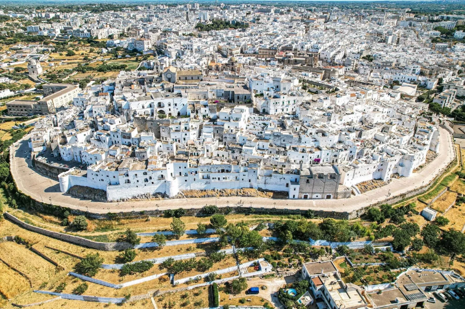 Palazzo Ostuni-Gebieden zomer 1km