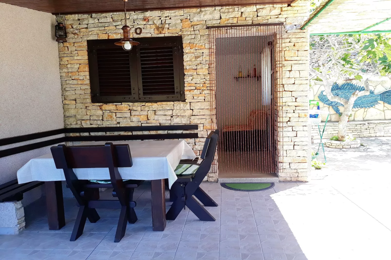 Stone House Oreb - Two Bedroom Holiday Home with Sea View-Terras