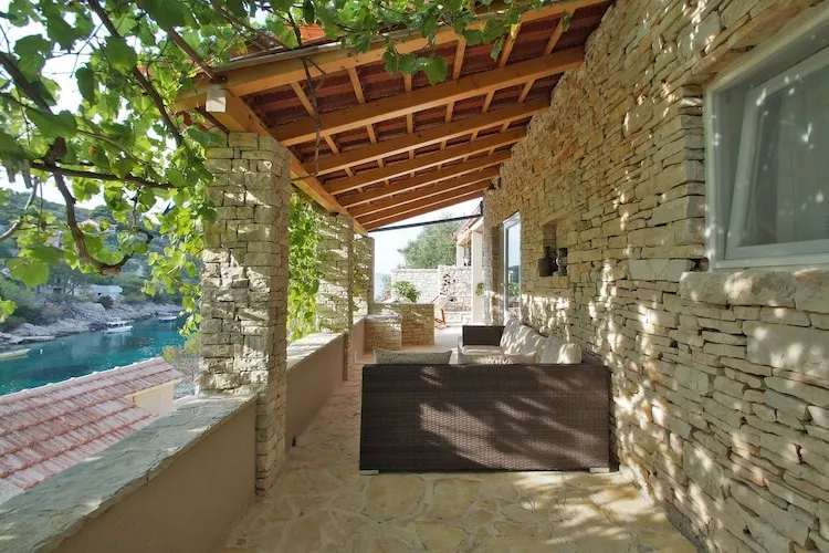 Stone House Mia - Two Bedroom Stone House with Terrace and Sea View-Terras