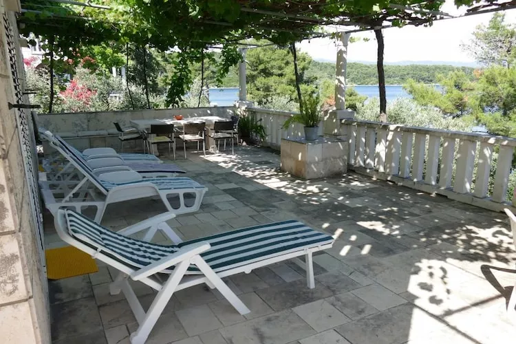 Apartment Kim- Two Bedroom Apartment with Terrace and Sea View-Terras