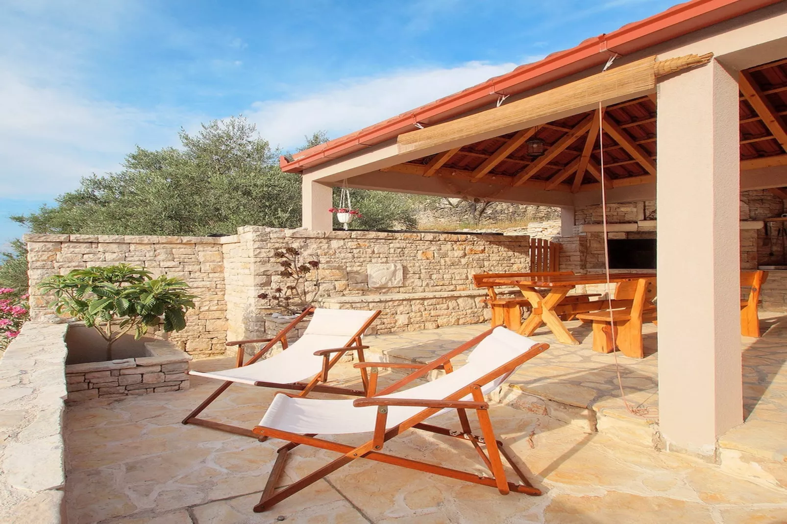 Stone House Mia - Two Bedroom Stone House with Terrace and Sea View-Terras