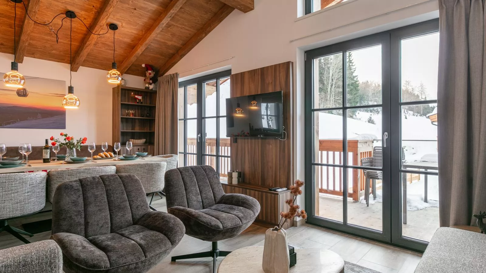 Tauernlodge Eben D4-Woonkamer