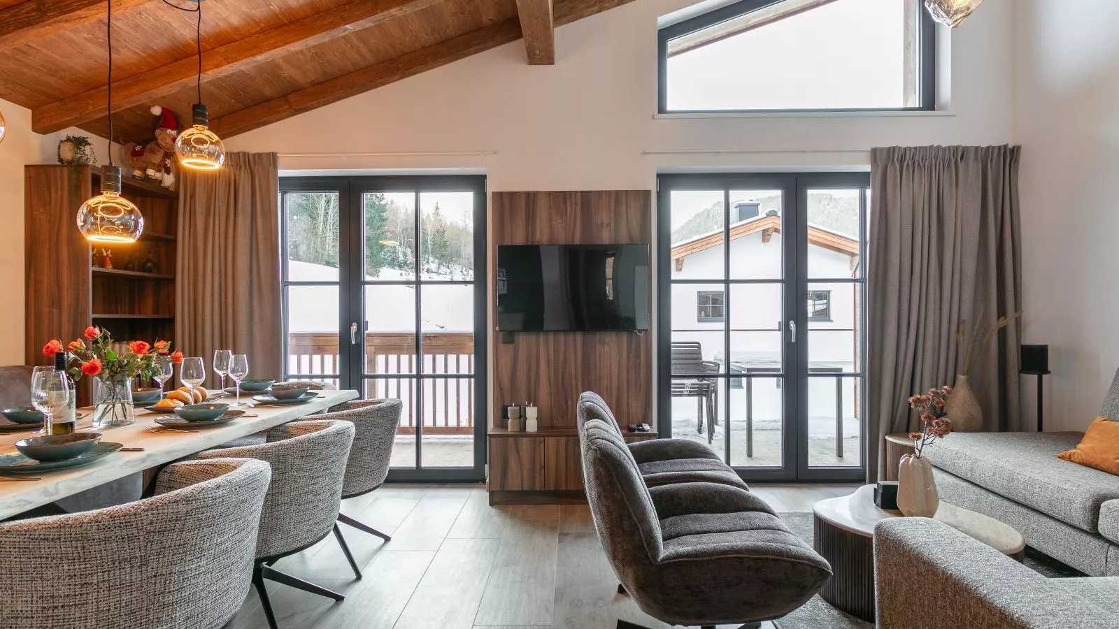 Tauernlodge Eben D4-Woonkamer