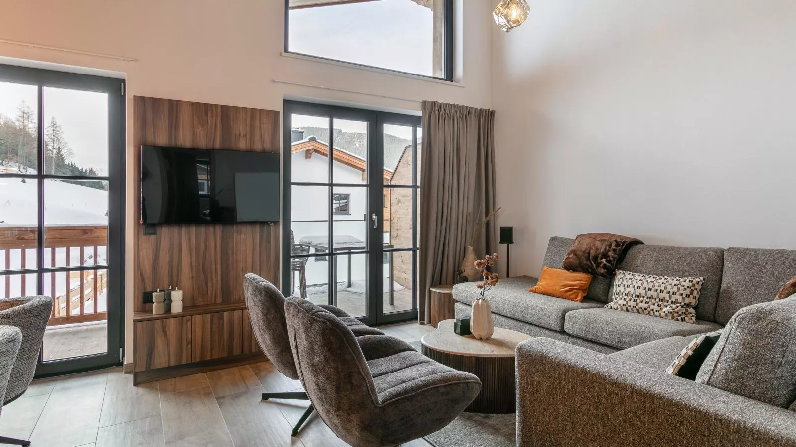 Tauernlodge Eben D4-Woonkamer