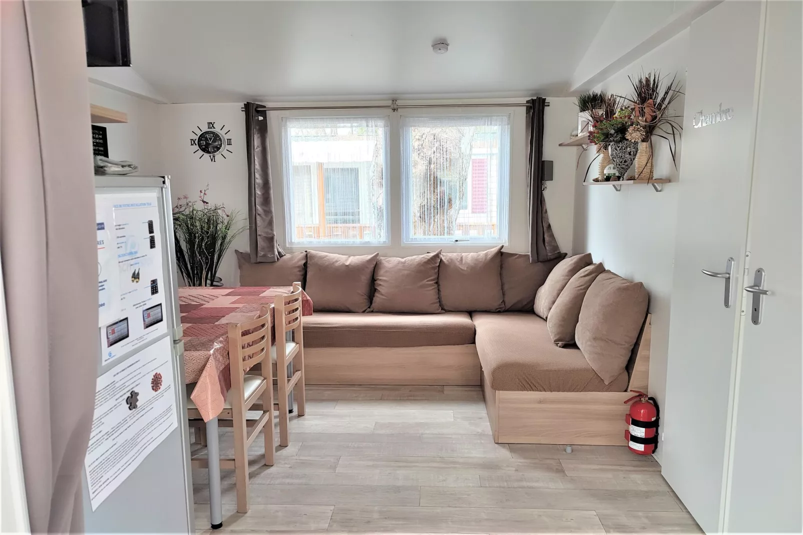 Mobil-home 6 pax - Woonkamer