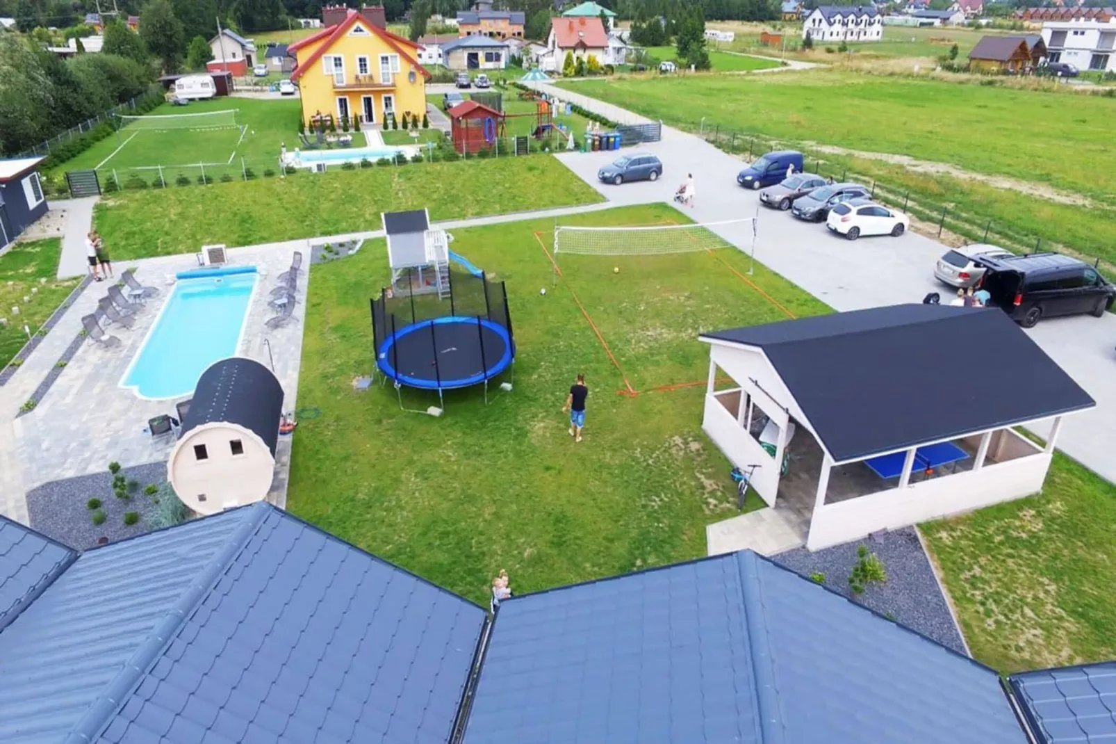 	Domki wakacyjne z basenem Gąski-Gebieden zomer 1km