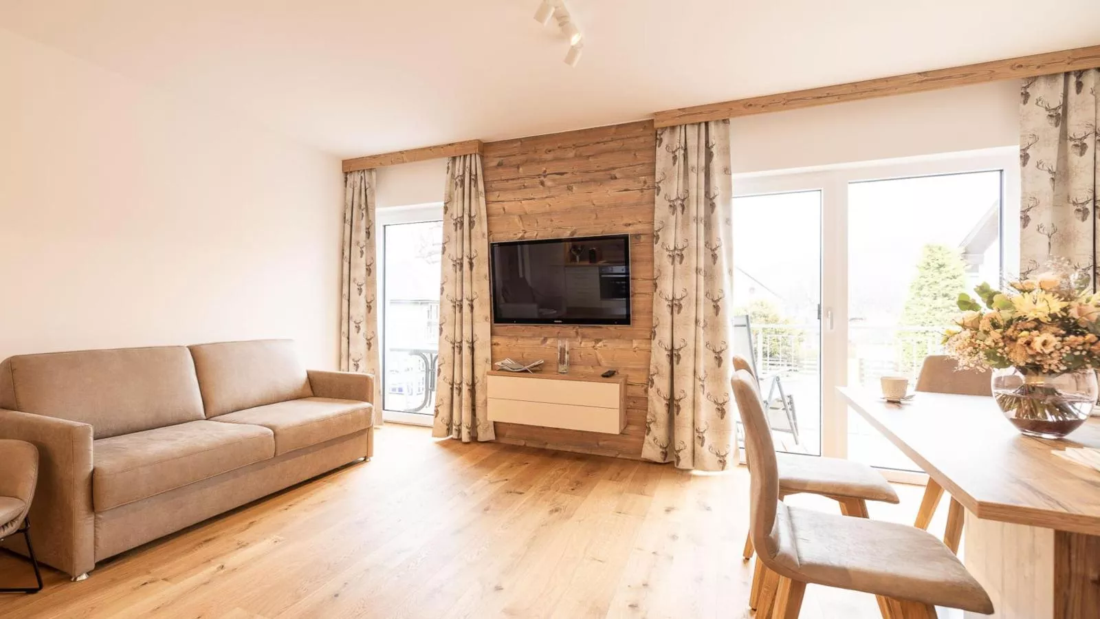 Ski Nature Apartment Lungau Top 1-Woonkamer