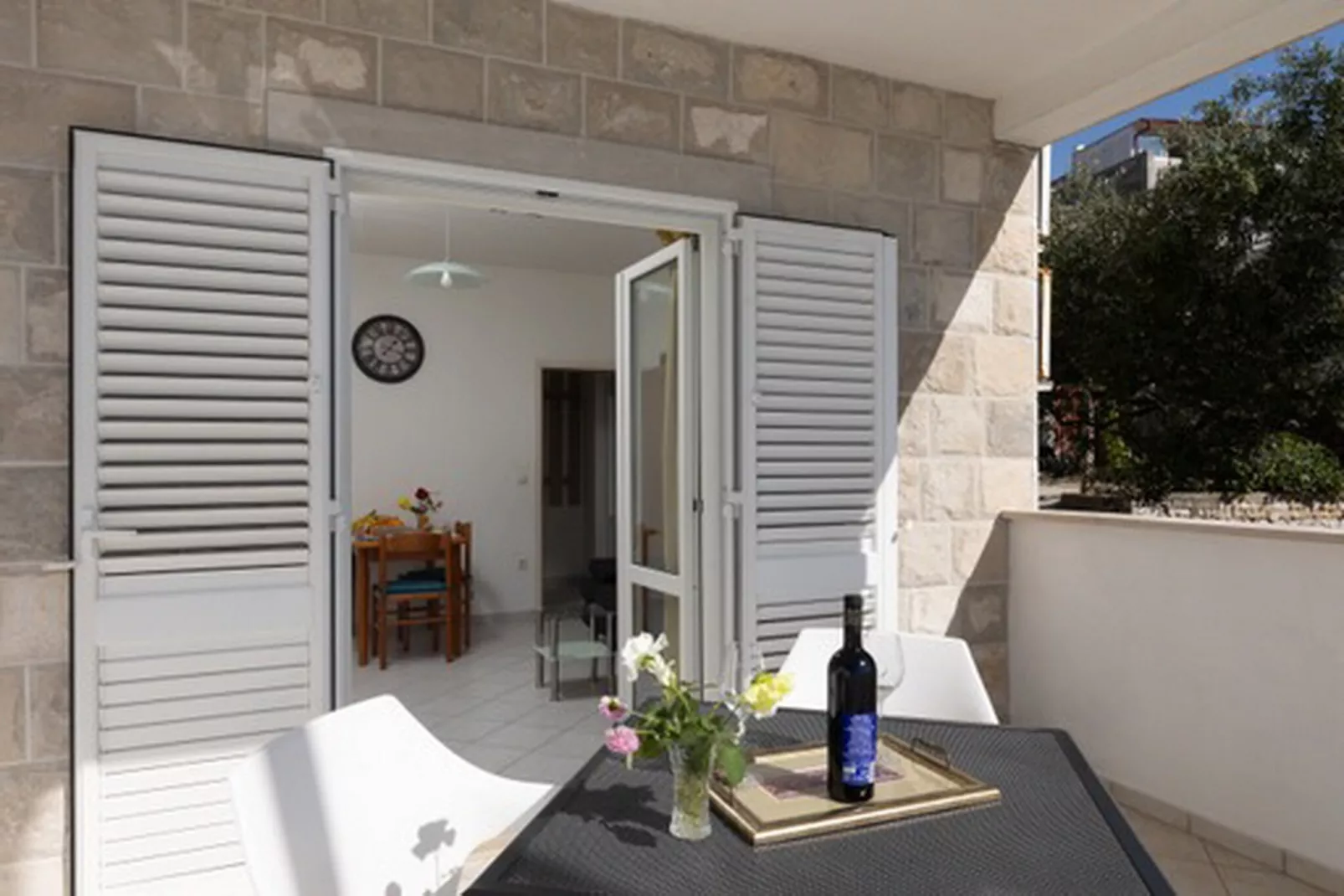 House Rašica -  One Bedroom Apartment with Terrace and Sea view (1)-Terras