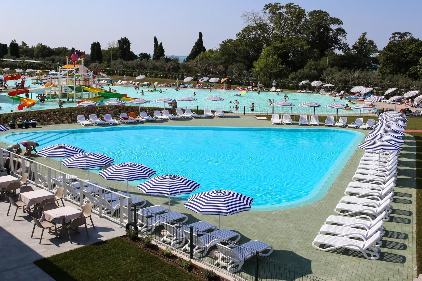 Sisan Family Resort Cisano di Bardolino - App 3 pax-Zwembad