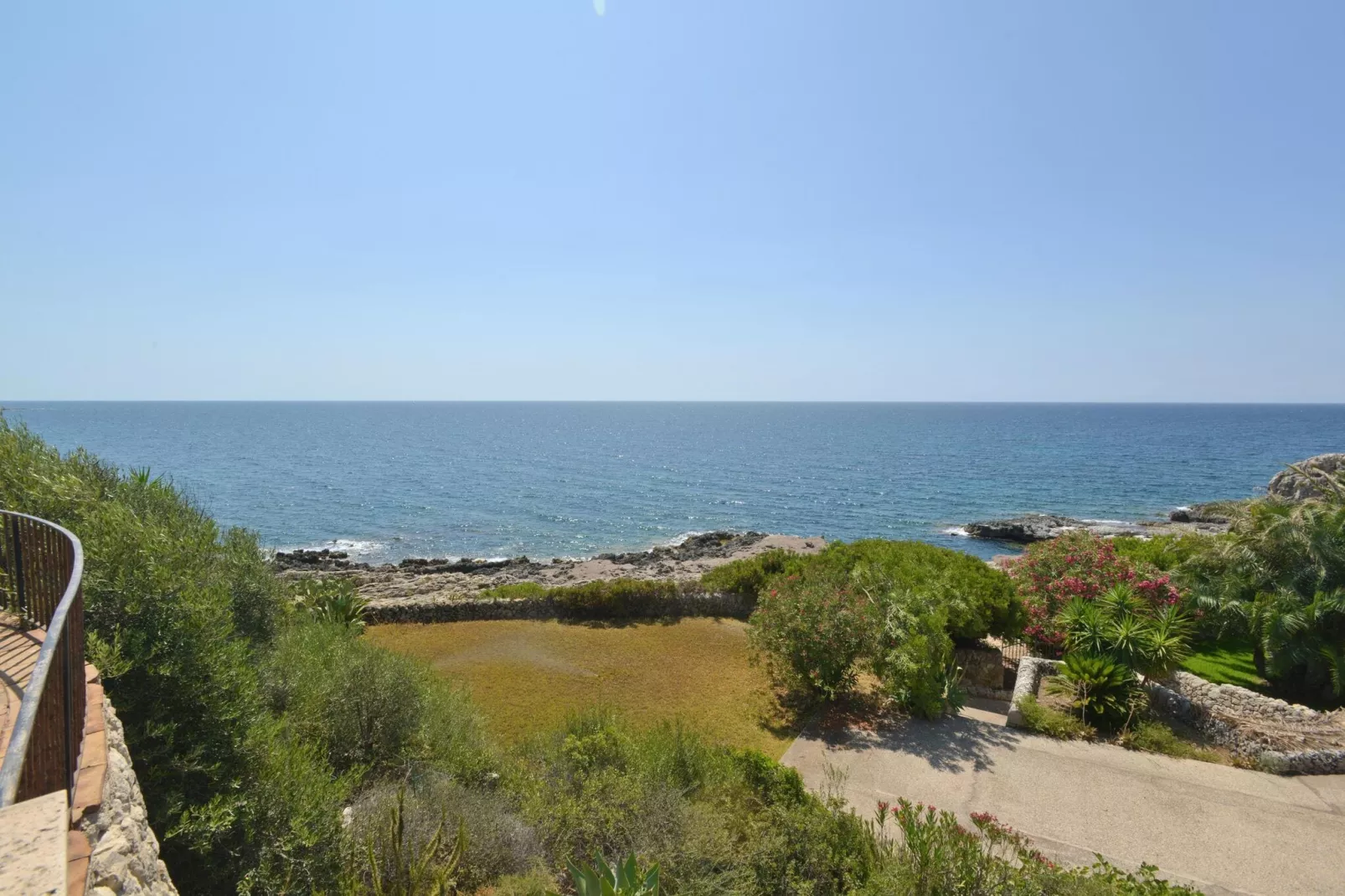 Villa AcquaDiMare direkt am Meer in Fontane Bianche-Uitzicht zomer