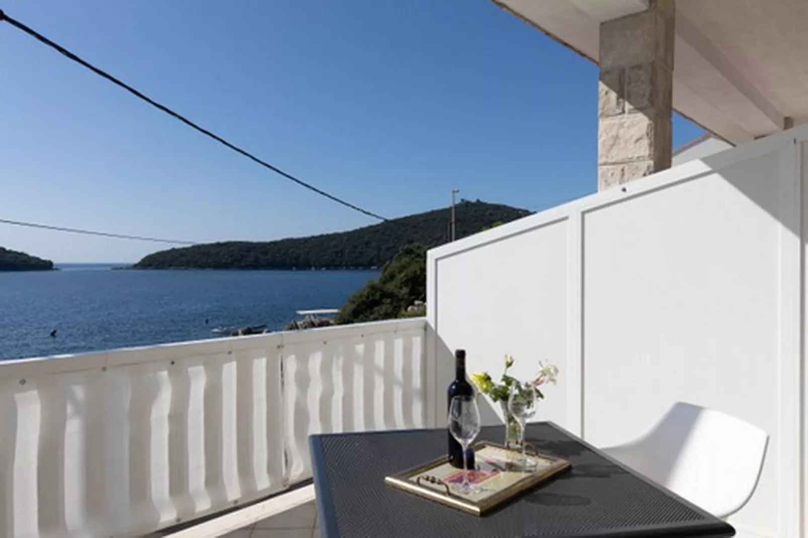 House Rašica - One Bedroom Apartment with Terrace and Sea view (2)-Terras