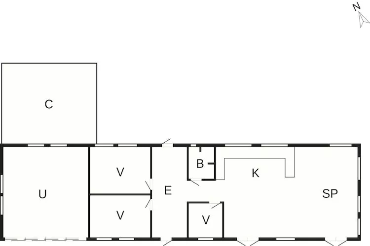 4 sterren vakantie huis in Stege-By Traum - Plattegrond