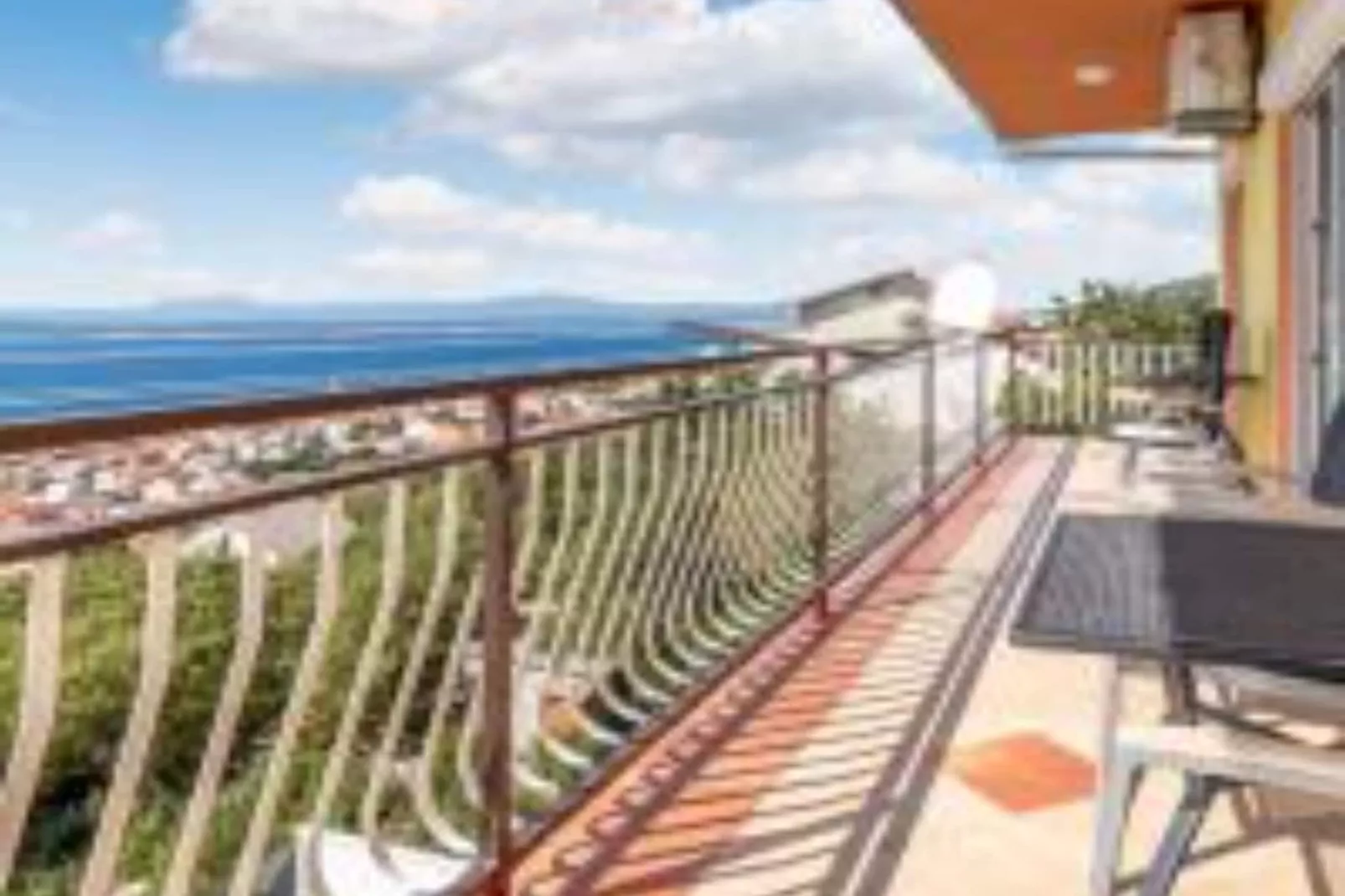 Apartments Panorama - Three Bedroom Apartment with Balcony and Sea View (3)-Terrasbalkon