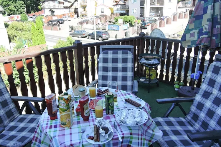 Yellow Submarine Appartment in Misdroy-Terrasbalkon