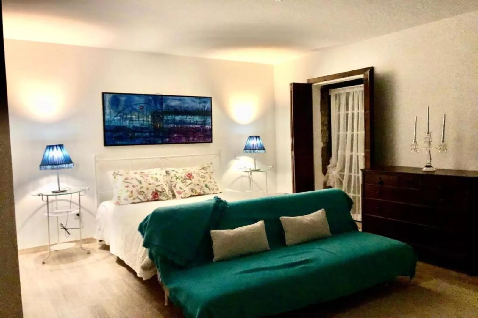 Casa da Ventozella/Suite with Hydromassage Shower-Slaapkamer