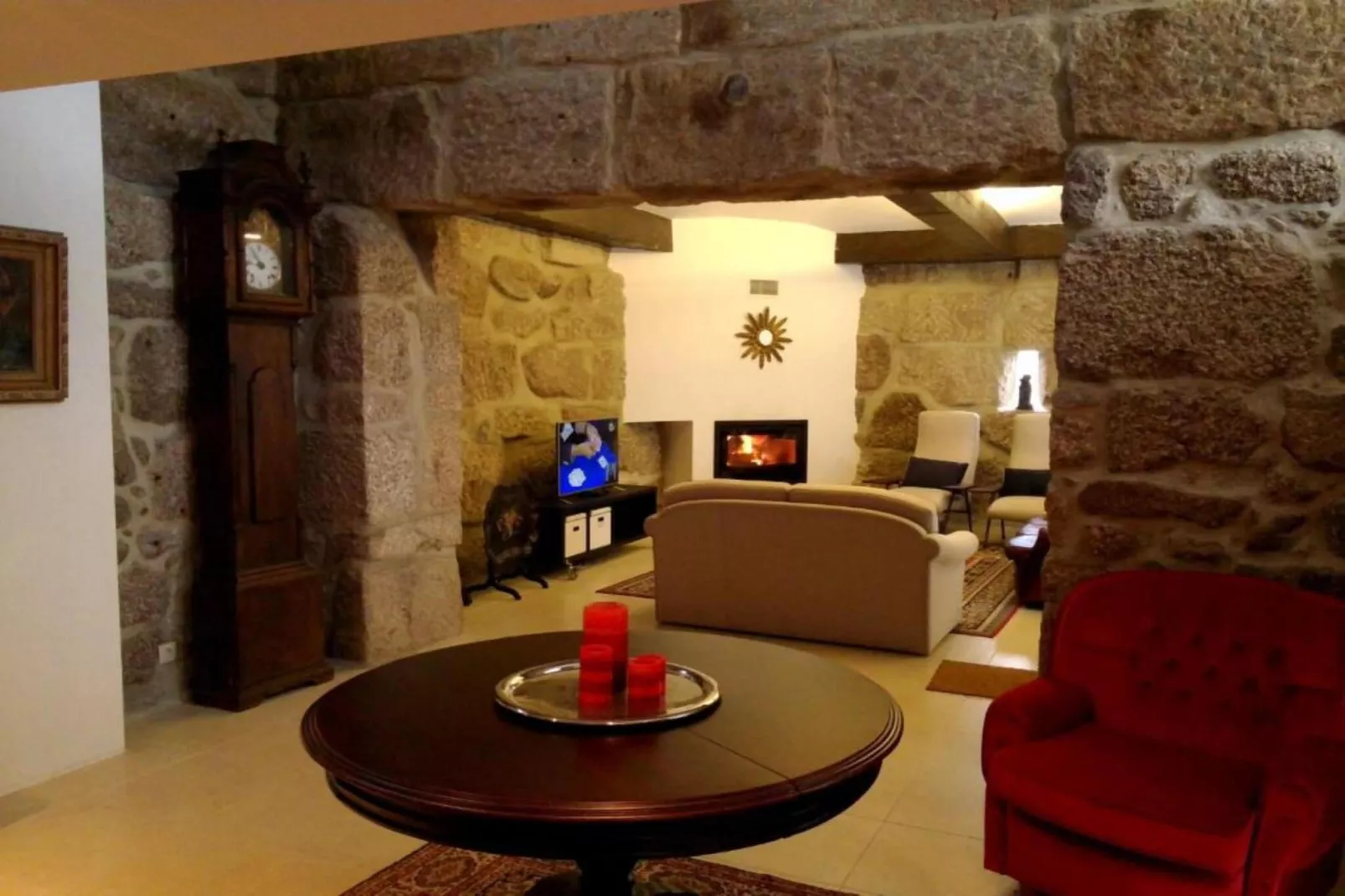 Casa da Ventozella/Triple Room with Private Bathroom-Woonkamer