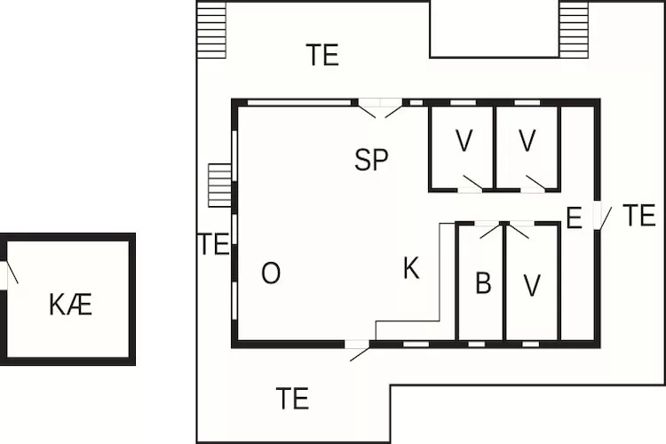 6 persoons vakantie huis in Hejls - Plattegrond