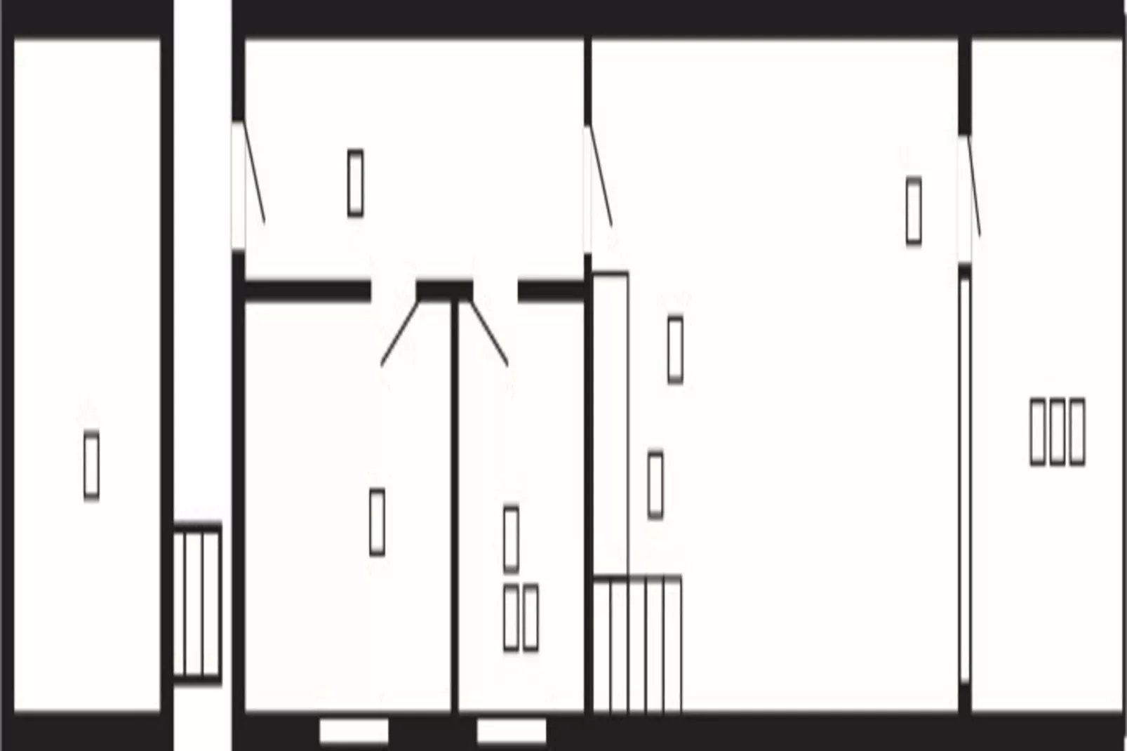 2½ room w/seaview 1 st floor-Plattegrond