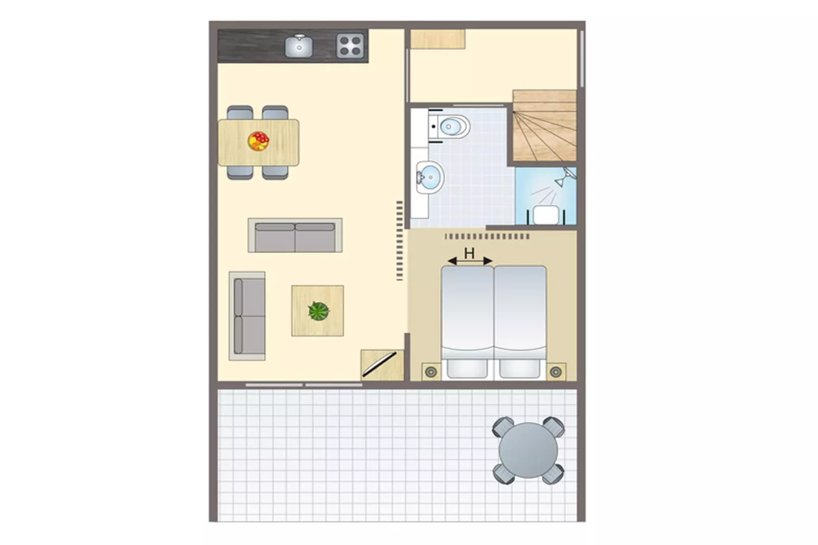 Vakantiepark Reevallis 5 - Plattegrond