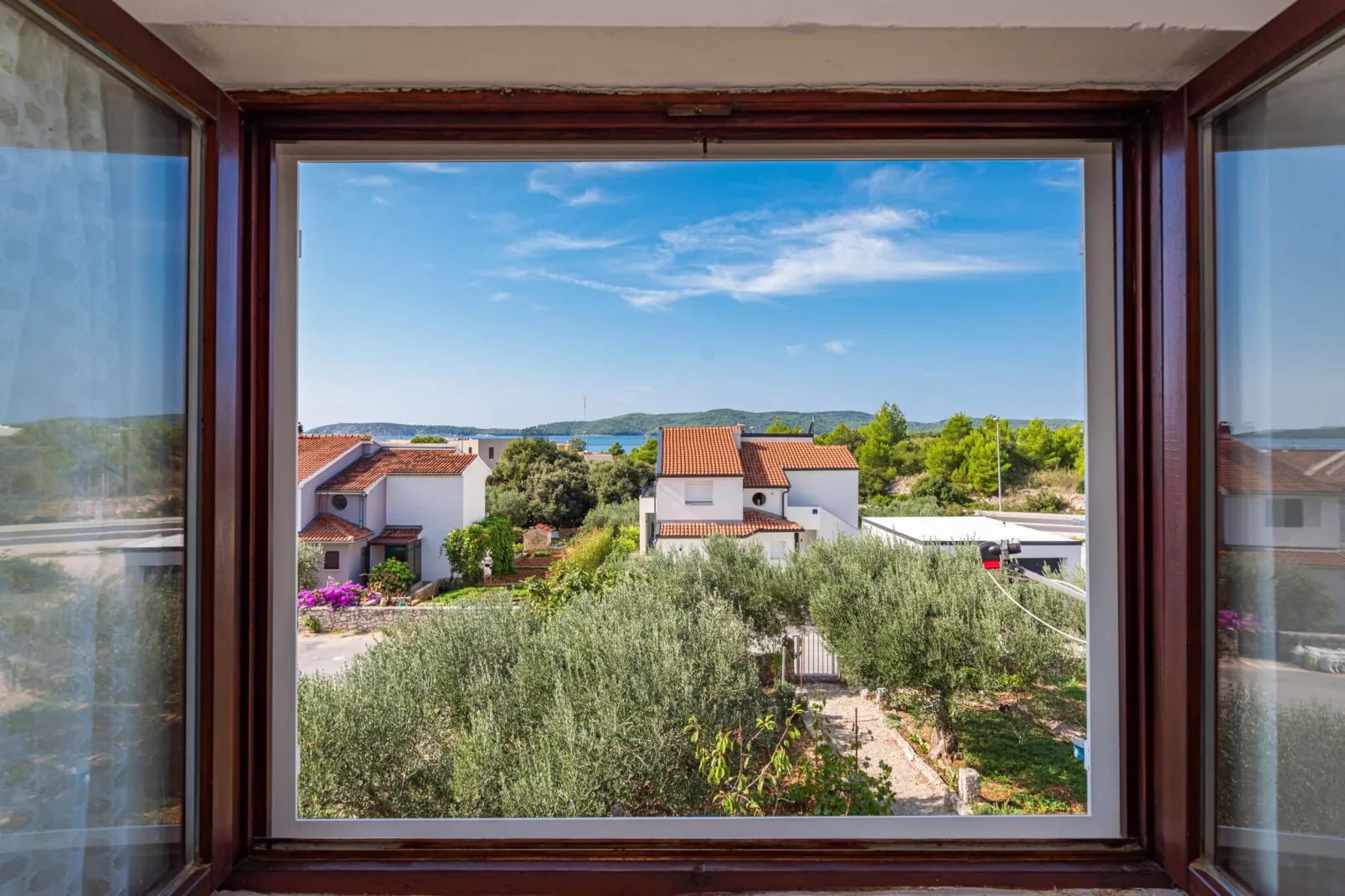 Apartments Bruna - one bedroom apartment A1 - Uitzicht zomer