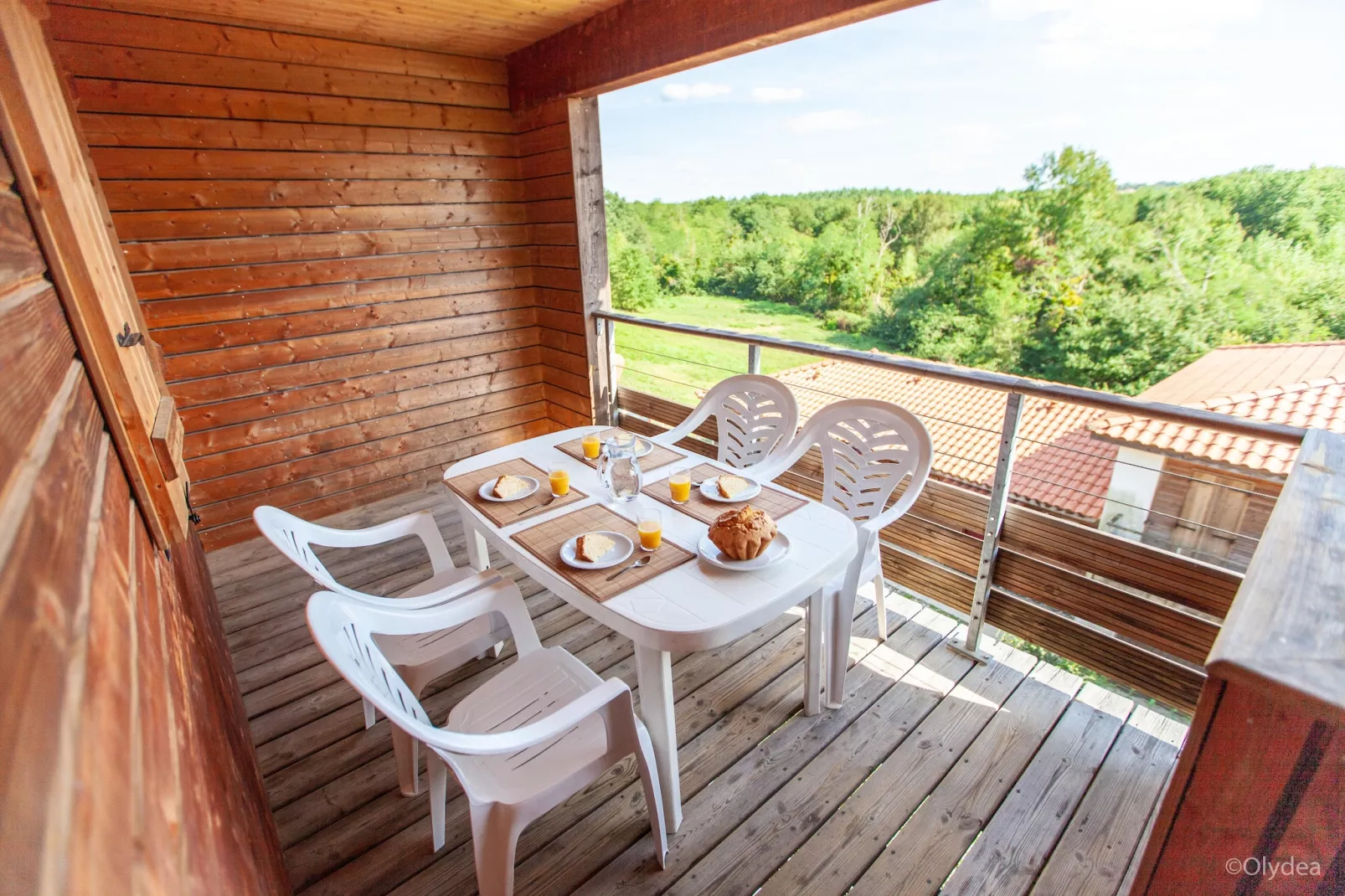 Residence Les Hameaux de la Chalosse Cassen // 3pcs 6 pers - Terrasbalkon