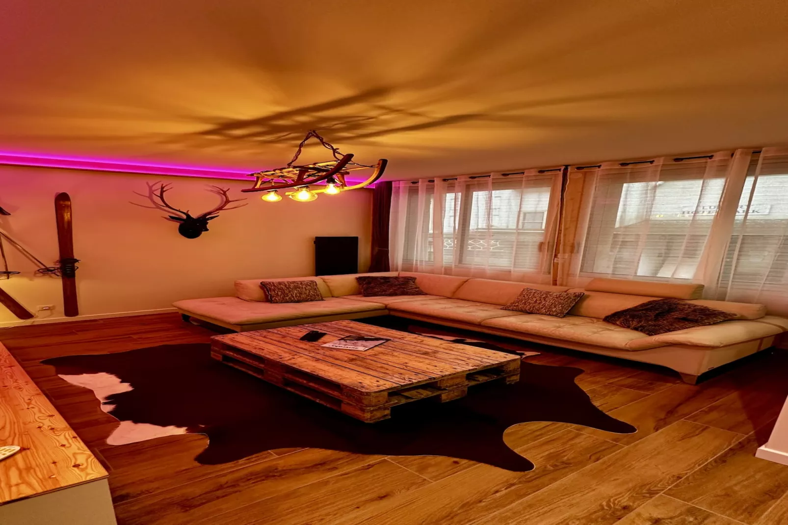 Le Refuge des Skieurs - Woonkamer