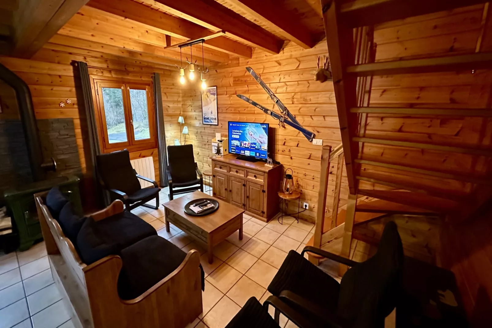 Chalet O Mont Dore 6pers - Woonkamer