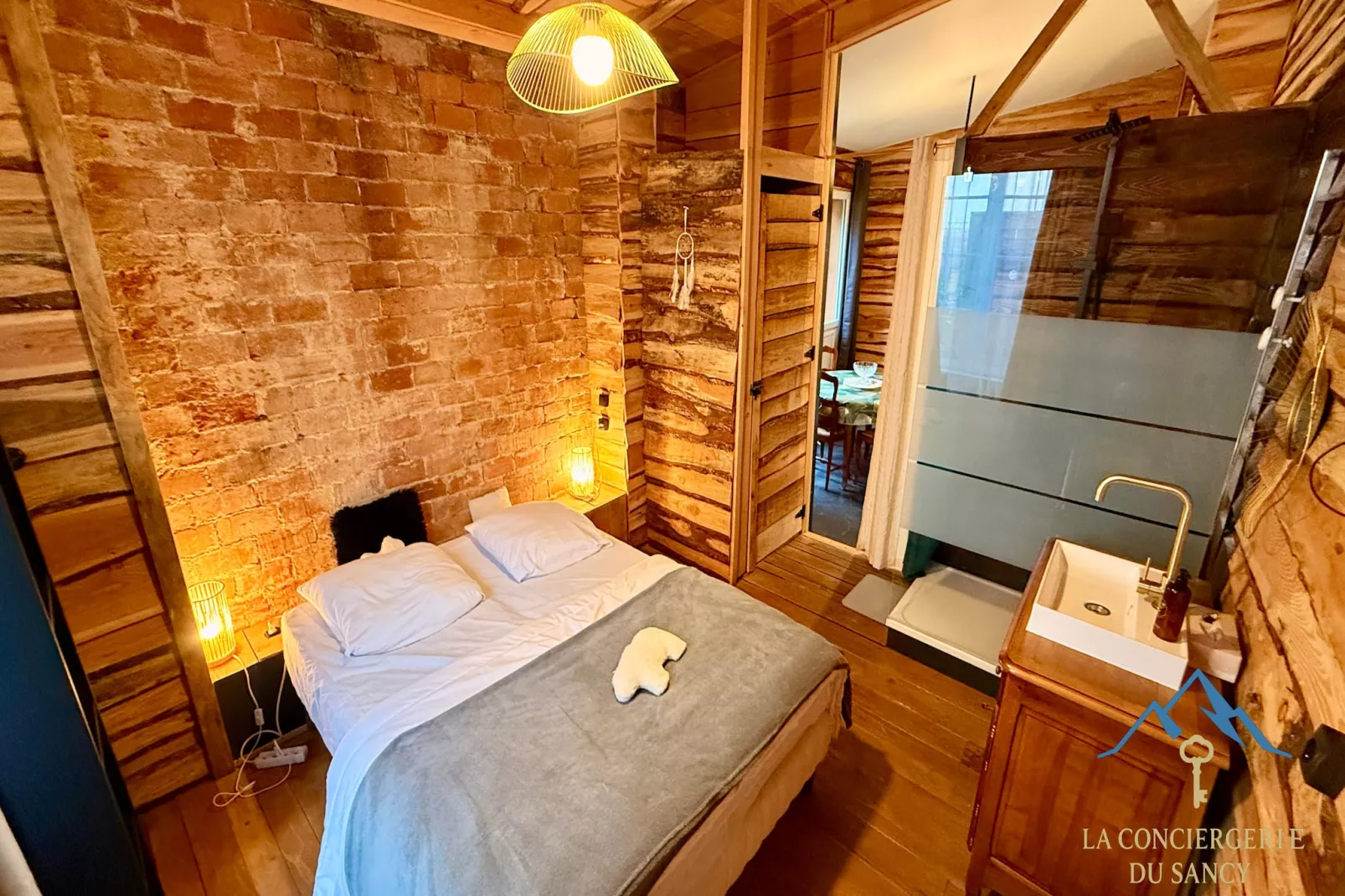 La Cabane des Sources Le Mont Dore 2pers-Slaapkamer