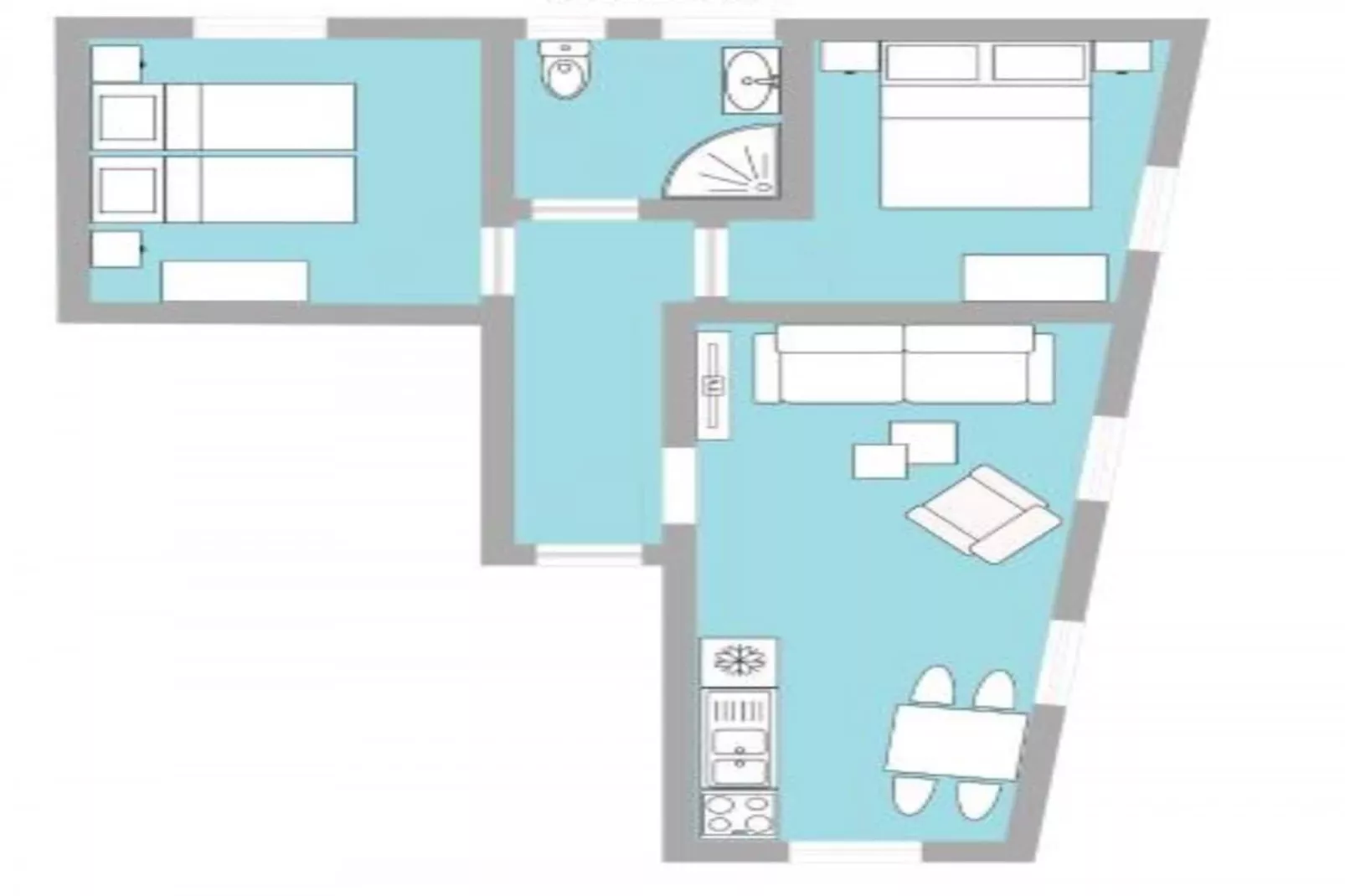 Villa Pax 2 - La Bourboule 4pers-Plattegrond